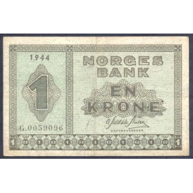 NORWAY 1 Krone 1944