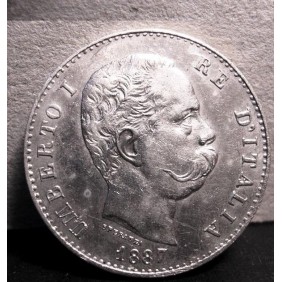 1 Lira 1887 AG