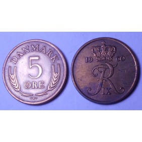 DENMARK 5 Ore 1960 Br.