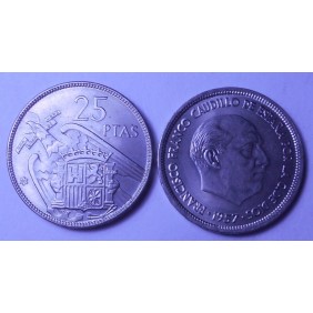 SPAIN 25 Pesetas 1957 (65)