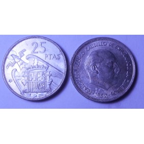 SPAIN 25 Pesetas 1957 (64)