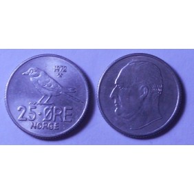 NORWAY 25 Ore 1972