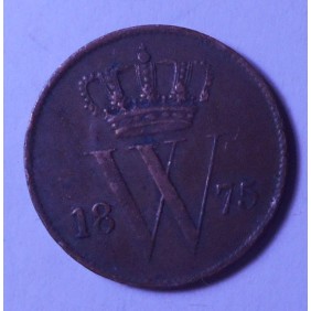 NETHERLANDS 1 Cent 1875