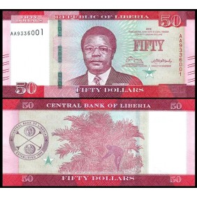LIBERIA 50 Dollars 2016