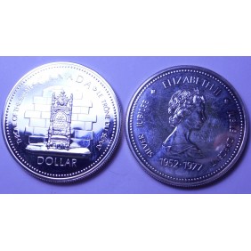 CANADA 1 Dollar 1977 Silver...