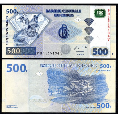 CONGO DEMOCRATIC 500 Francs...