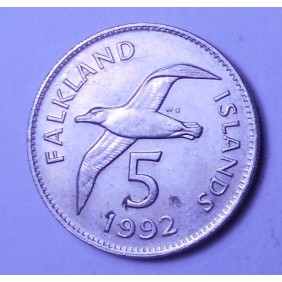 FALKLAND ISLANDS 5 Pence 1992