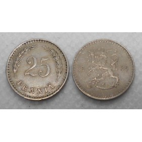 FINLAND 25 Pennia 1929 rare