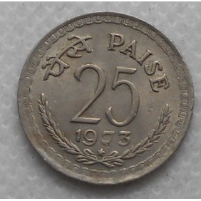 INDIA 25 Paise 1973 H