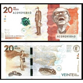 COLOMBIA 20.000 Pesos 2016