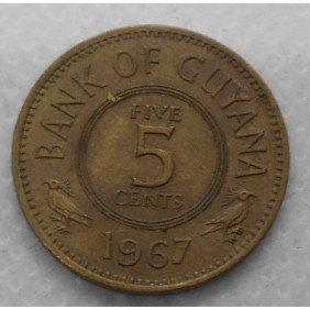 GUYANA 5 Cents 1967