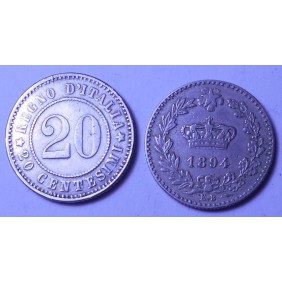 20 Centesimi 1894 KB