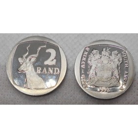 SOUTH AFRICA 2 Rand 1992 PROOF