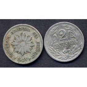 URUGUAY 2 Centesimos 1924