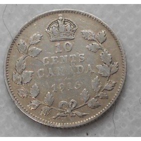 CANADA 10 Cents 1916 AG...