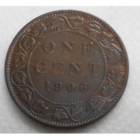 CANADA 1 Cent 1906