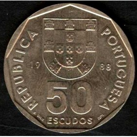 PORTUGAL 50 Escudos 1988