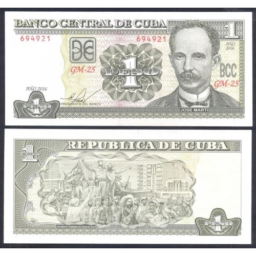 CUBA 1 Peso 2016