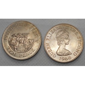 JERSEY 10 Pence 1986