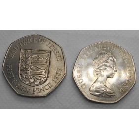 JERSEY 50 New Pence 1969