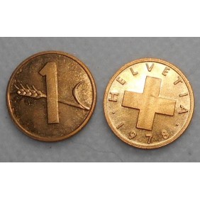 SWITZERLAND 1 Rappen 1978...