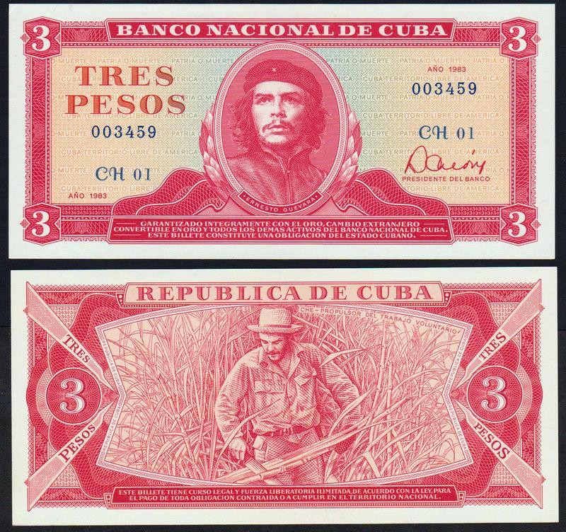 CUBA 3 Pesos 1983