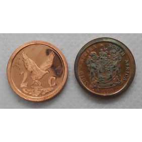 SOUTH AFRICA 2 Cents 1993...