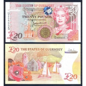 GUERNSEY 20 Pounds 2018...