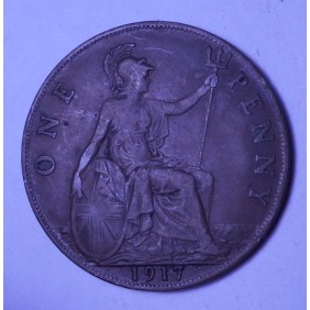 GREAT BRITAIN 1 Penny 1917