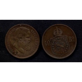 BRAZIL 40 Reis 1873