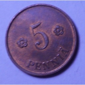 FINLAND 5 Pennia 1918