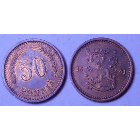 FINLAND 50 Pennia 1941