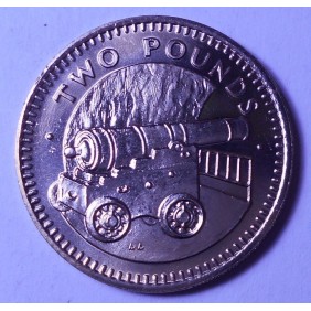 GIBRALTAR 2 Pounds 1990...