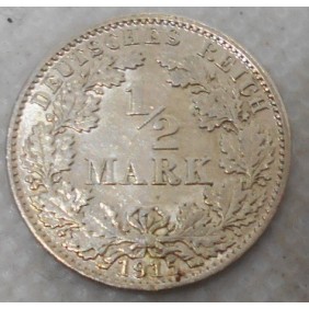 GERMANY EMPIRE 1/2 Mark...