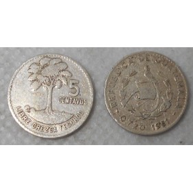 GUATEMALA 5 Centavos 1961 AG