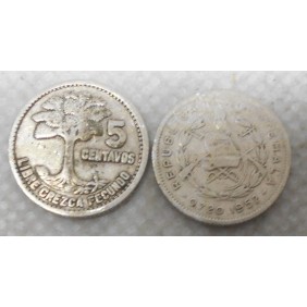 GUATEMALA 5 Centavos 1952 AG