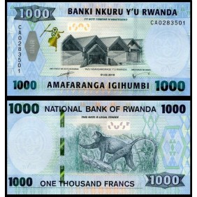 RWANDA 1000 Francs 2019