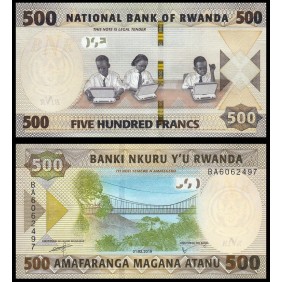 RWANDA 500 Francs 2019