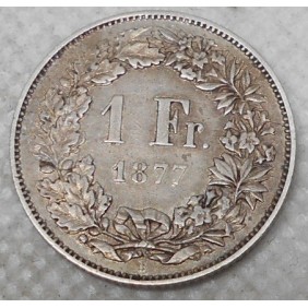SWITZERLAND 1 Franc 1877