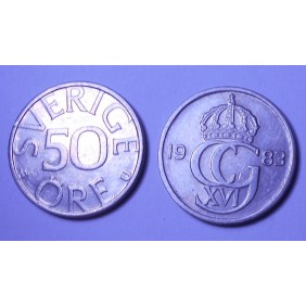 SWEDEN 50 Ore 1983