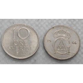 SWEDEN 10 Ore 1966