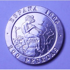 SPAIN 200 Pesetas 1996...