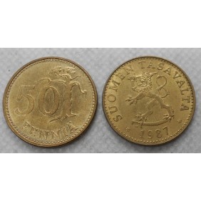 FINLAND 50 Pennia 1987 N