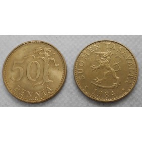 FINLAND 50 Pennia 1984