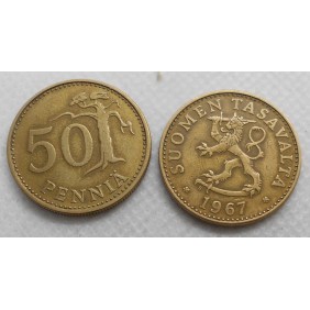 FINLAND 50 Pennia 1967