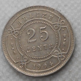 BELIZE 25 Cents 1994