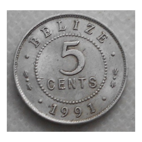 BELIZE 5 Cents 1991