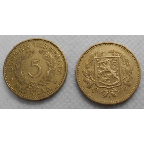 FINLAND 5 Markkaa 1940