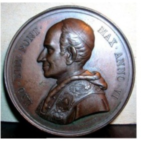 MEDAGLIA LEONE XIII ANNO VI BR