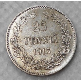 FINLAND 25 Pennia 1913 AG